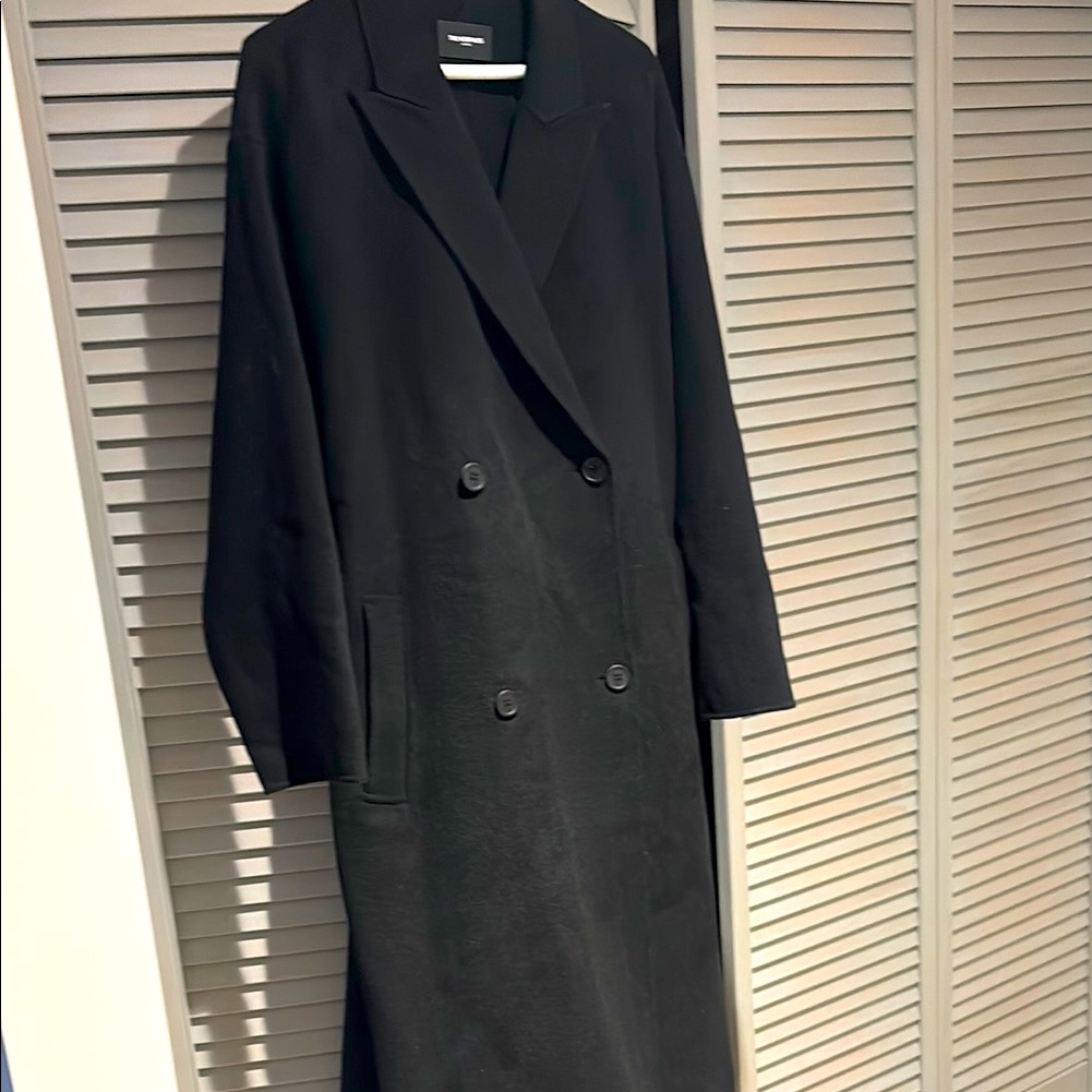 Clearance Sale The Kooples Luxurious Woman's Black Wool Coat. Nwt.